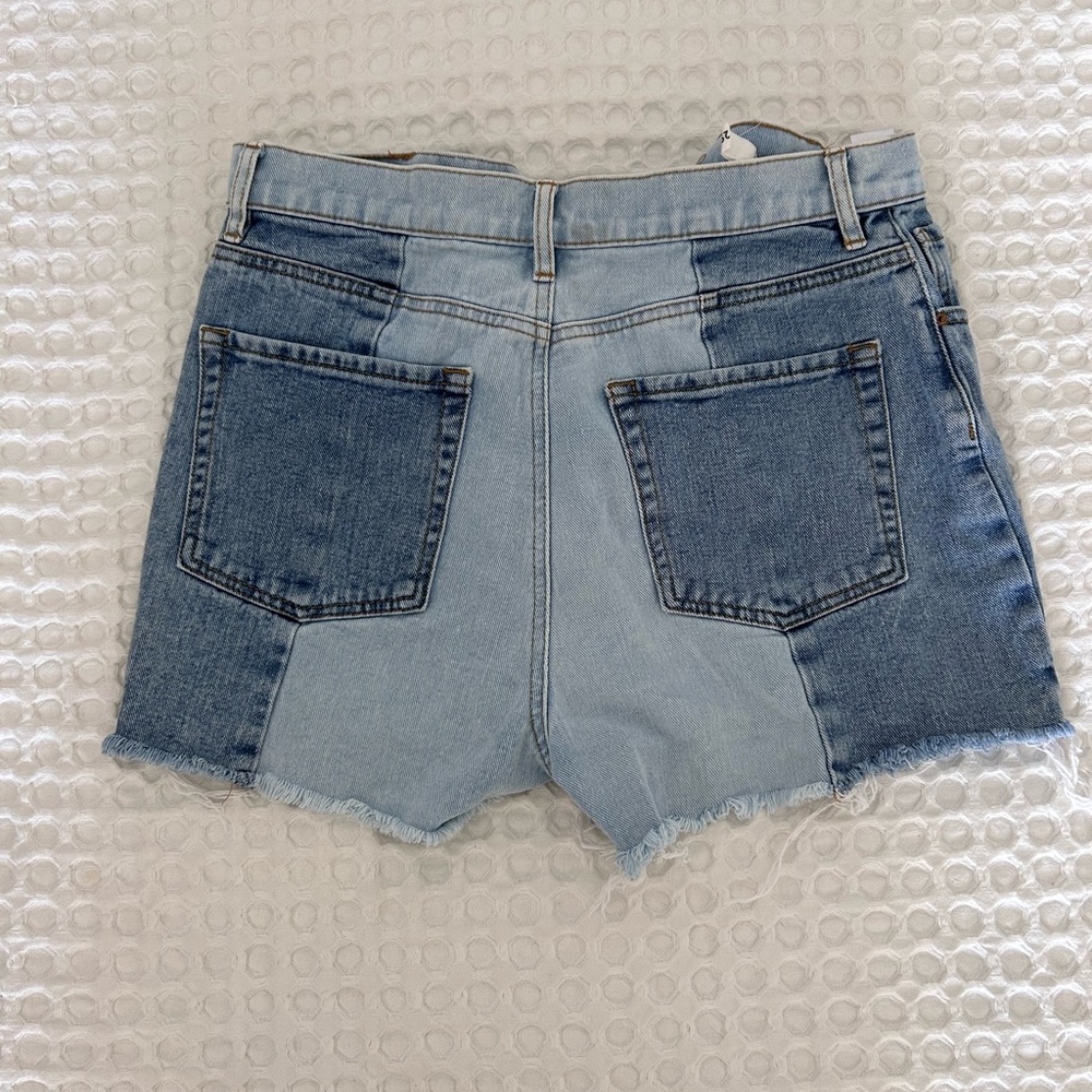PacSun Two-Tone Blue Jean Shorts Size 29 - Picture 6 of 7